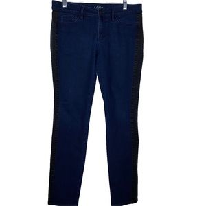 Ann Taylor Loft Womens Modern Skinny 2 Tone Dark Wash 5 Pocket Jean 28/6